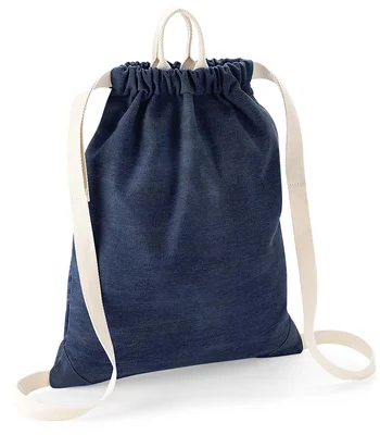 BagBase BagBase Denim Gymsac in Denim Blue