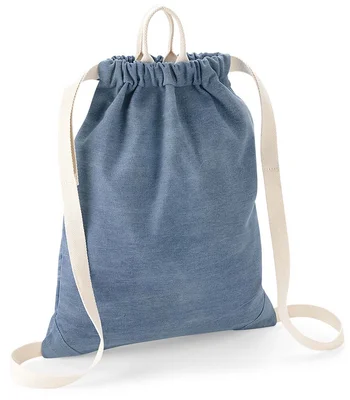 BagBase BagBase Denim Gymsac in Light Denim