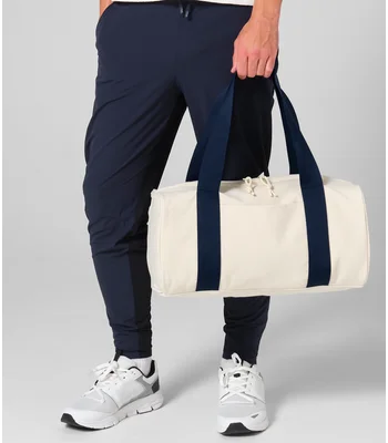 BagBase BagBase Edit Canvas Duffle in Natural/Navy