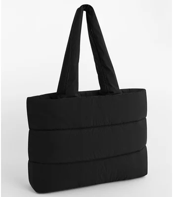 BagBase BagBase Quilted Tote Bag in Black