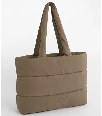 BagBase BagBase Quilted Tote Bag in Black