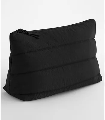 BagBase BagBase Quilted Accessory Case in Black