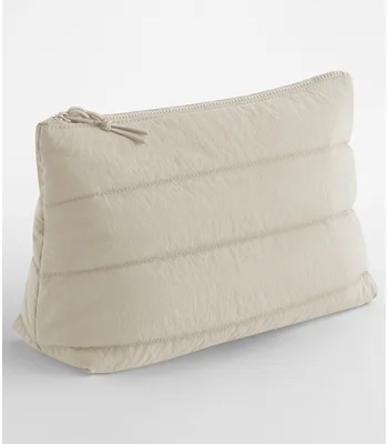 BagBase BagBase Quilted Accessory Case in Natural Stone