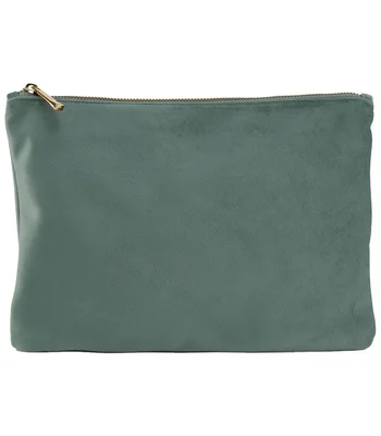 BagBase BagBase Velvet Accessory Pouch in Jade
