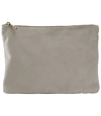 BagBase BagBase Velvet Accessory Pouch in Moonstone