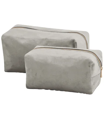 BagBase BagBase Velvet Toiletry/Accessory Case in Moonstone