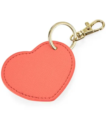 BagBase BagBase Boutique Heart Key Clip in Coral