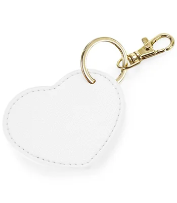 BagBase BagBase Boutique Heart Key Clip in Soft White