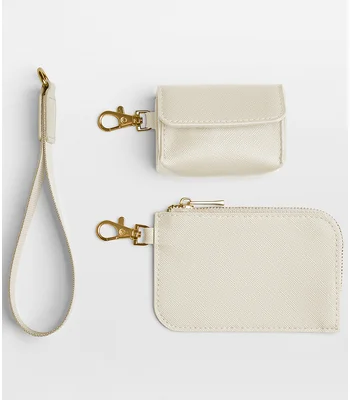 BagBase BagBase Boutique Pouch Wristlet in Black/Black
