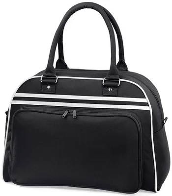 BagBase BagBase Retro Bowling Bag in Black/White