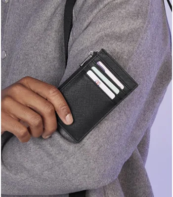 BagBase BagBase Boutique Card Holder in Black