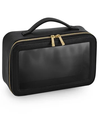 BagBase BagBase Boutique Clear Window Travel Case in Black