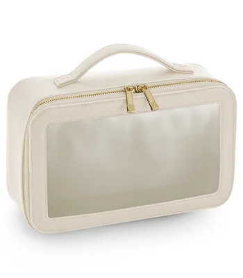 BagBase BagBase Boutique Clear Window Travel Case in Oyster