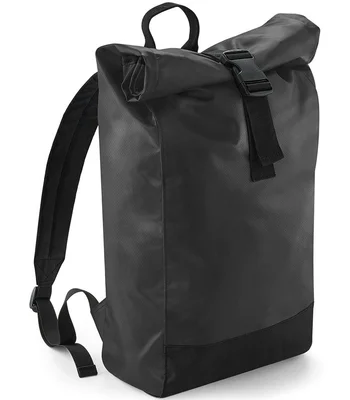 BagBase BagBase Tarp Roll-Top Backpack in Black