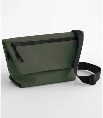 BagBase BagBase Minimal Lifestyle Mini Messenger Bag in Pine Green