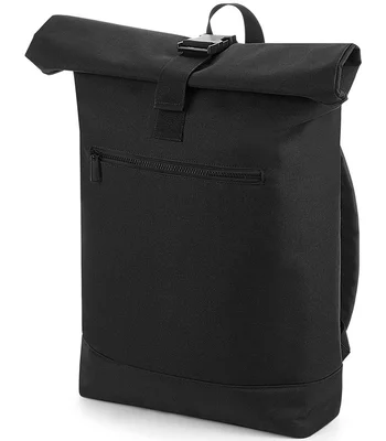 BagBase BagBase Roll-Top Backpack in Black