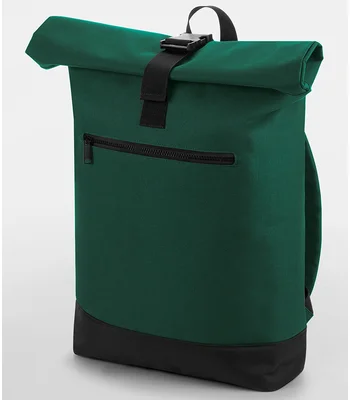BagBase BagBase Roll-Top Backpack in Bottle Green