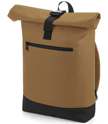 BagBase BagBase Roll-Top Backpack in Caramel