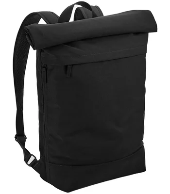 BagBase BagBase Simplicity Roll-Top Backpack in Black