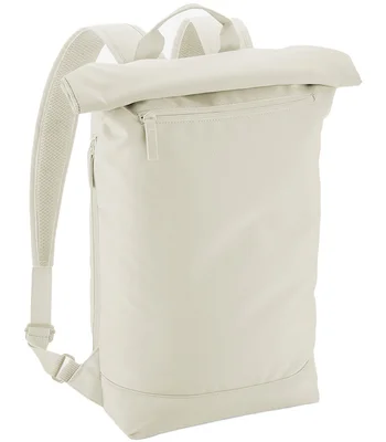 BagBase BagBase Simplicity Roll-Top Backpack Lite in Beige