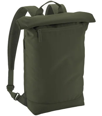 BagBase BagBase Simplicity Roll-Top Backpack Lite in Black