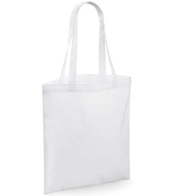 BagBase BagBase Sublimation Shopper in White