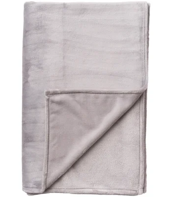 Brand Lab Brand Lab Extra Large Plush Fleece Blanket in Silver Grey