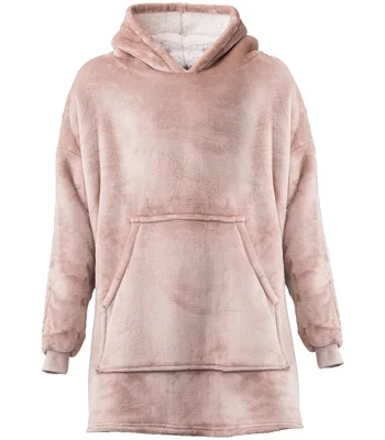 Brand Lab Brand Lab Oversized Hooded Blanket in Nude