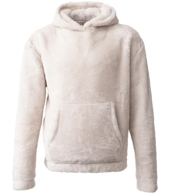 Brand Lab Brand Lab Unisex Fluffy Fleece Hoodie in Natural