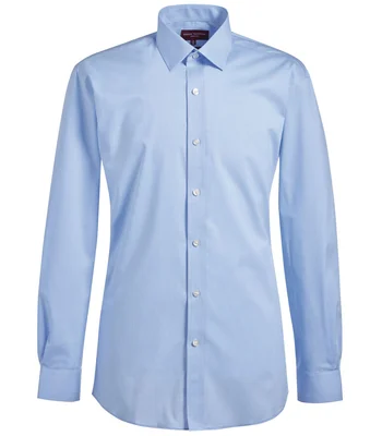 Brook Taverner Brook Taverner Pisa Long Sleeve Slim Fit Shirt in Sky Blue