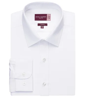 Brook Taverner Brook Taverner Pisa Long Sleeve Slim Fit Shirt in White