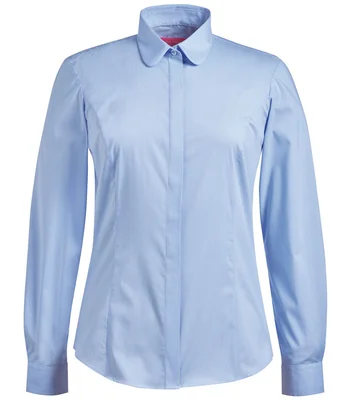 Brook Taverner Brook Taverner Ladies Trevi Long Sleeve Poplin Shirt in Sky Blue