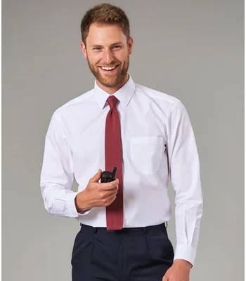 Brook Taverner Brook Taverner Juno Long Sleeve Poplin Shirt in White