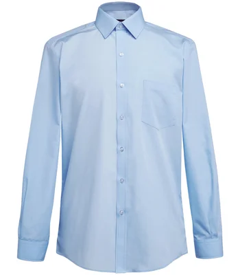Brook Taverner Brook Taverner Juno Long Sleeve Poplin Shirt in Sky Blue