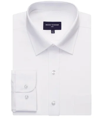 Brook Taverner Brook Taverner Juno Long Sleeve Poplin Shirt in White