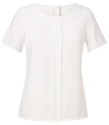 Brook Taverner Brook Taverner Ladies Felina Short Sleeve Shirt in White