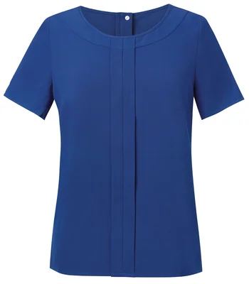 Brook Taverner Brook Taverner Ladies Verona Short Sleeve Shirt in Royal Blue