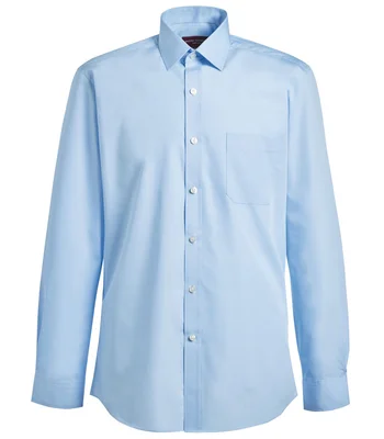 Brook Taverner Brook Taverner Rapino Long Sleeve Poplin Shirt in Blue