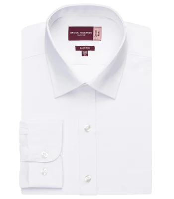 Brook Taverner Brook Taverner Rapino Long Sleeve Poplin Shirt in White