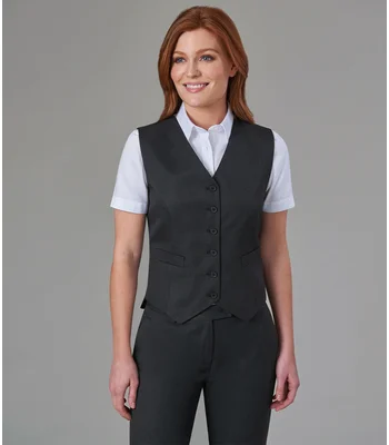 Brook Taverner Brook Taverner Ladies Concept Omega Waistcoat in Black