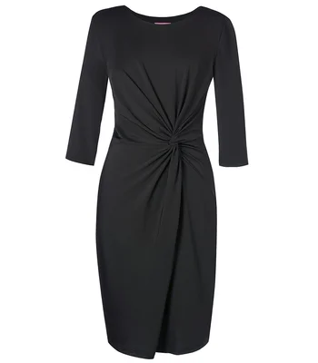 Brook Taverner Brook Taverner Ladies Jersey Stretch Neptune Dress in Black