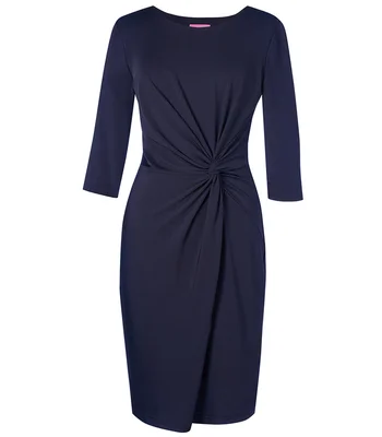 Brook Taverner Brook Taverner Ladies Jersey Stretch Neptune Dress in Navy