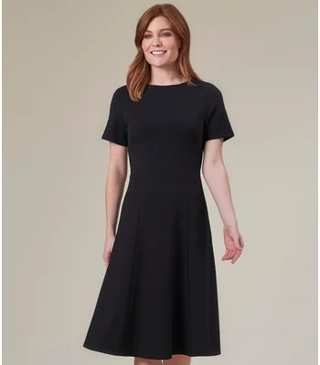 Brook Taverner Brook Taverner Ladies Jersey Stretch Belinda Dress in Black