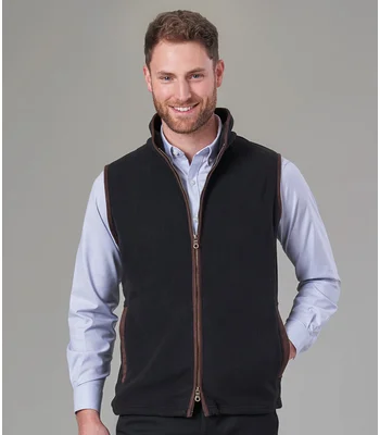 Brook Taverner Brook Taverner Unisex Cincinnati Fleece Gilet in Navy