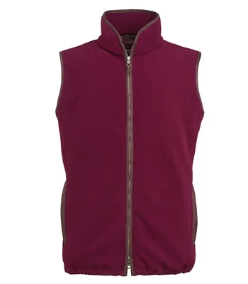 Brook Taverner Brook Taverner Unisex Cincinnati Fleece Gilet in Fig