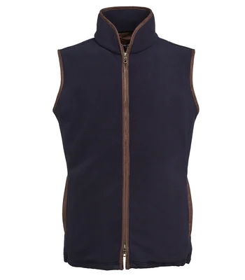Brook Taverner Brook Taverner Unisex Cincinnati Fleece Gilet in Navy