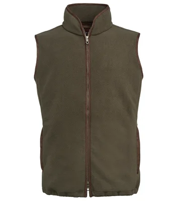 Brook Taverner Brook Taverner Unisex Cincinnati Fleece Gilet in Olive Green
