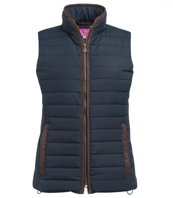 Brook Taverner Brook Taverner Ladies Madison Quilted Gilet in Navy