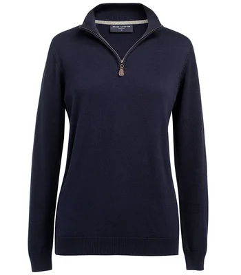 Brook Taverner Brook Taverner Ladies Taylor 1/4 Zip Jumper in Navy