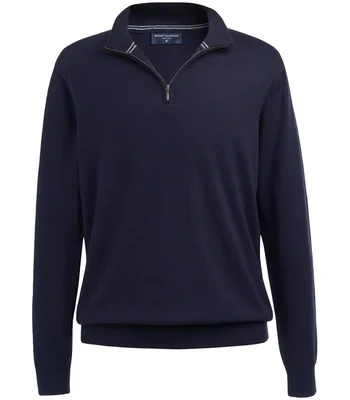 Brook Taverner Brook Taverner Copenhagen 1/4 Zip Jumper in Navy